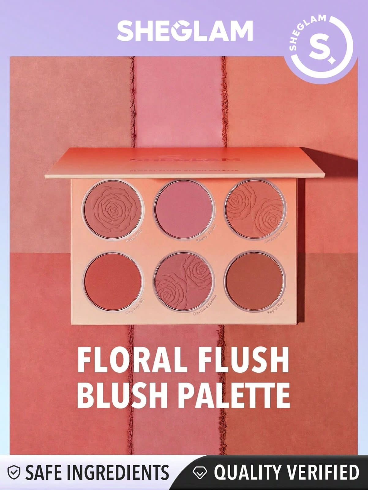 Paleta de Blush Floral Flush Blush Palette de Sheglam /Shein