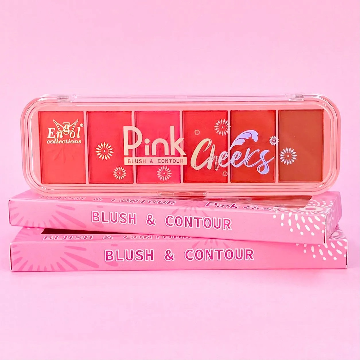 Paleta de engol de Pink Cheeks Blush y Contour