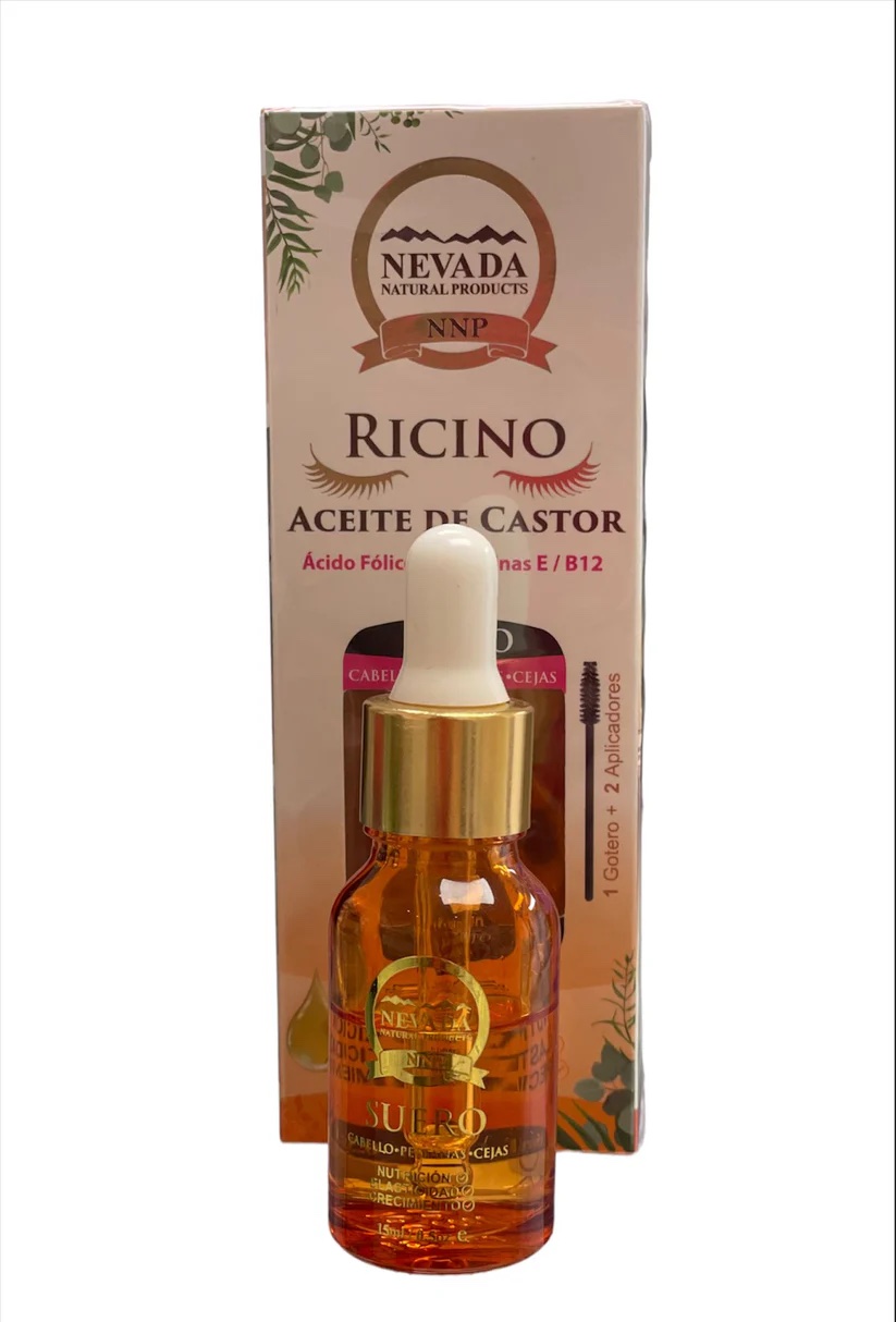 Aceite de Ricino RICINO Nevada Ácido Fólico + Vitamina E/B12