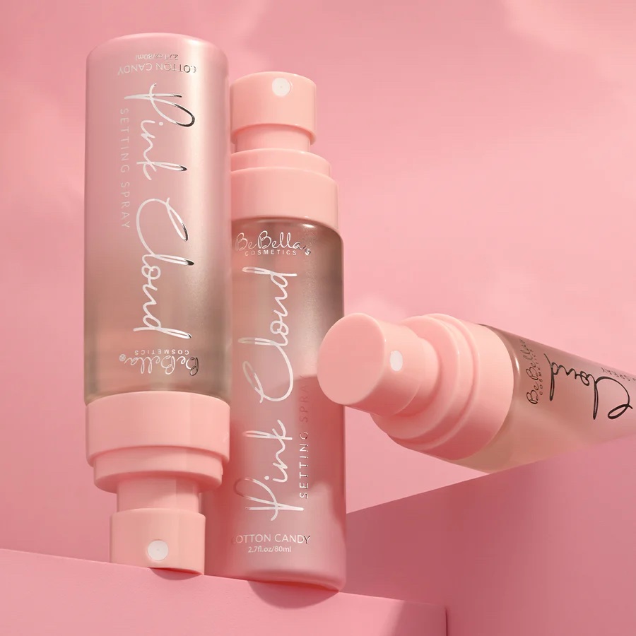 SELLADOR DE MAQUILLAJE PINK CLOUD COTTON CANDY 80ML BE BELLA