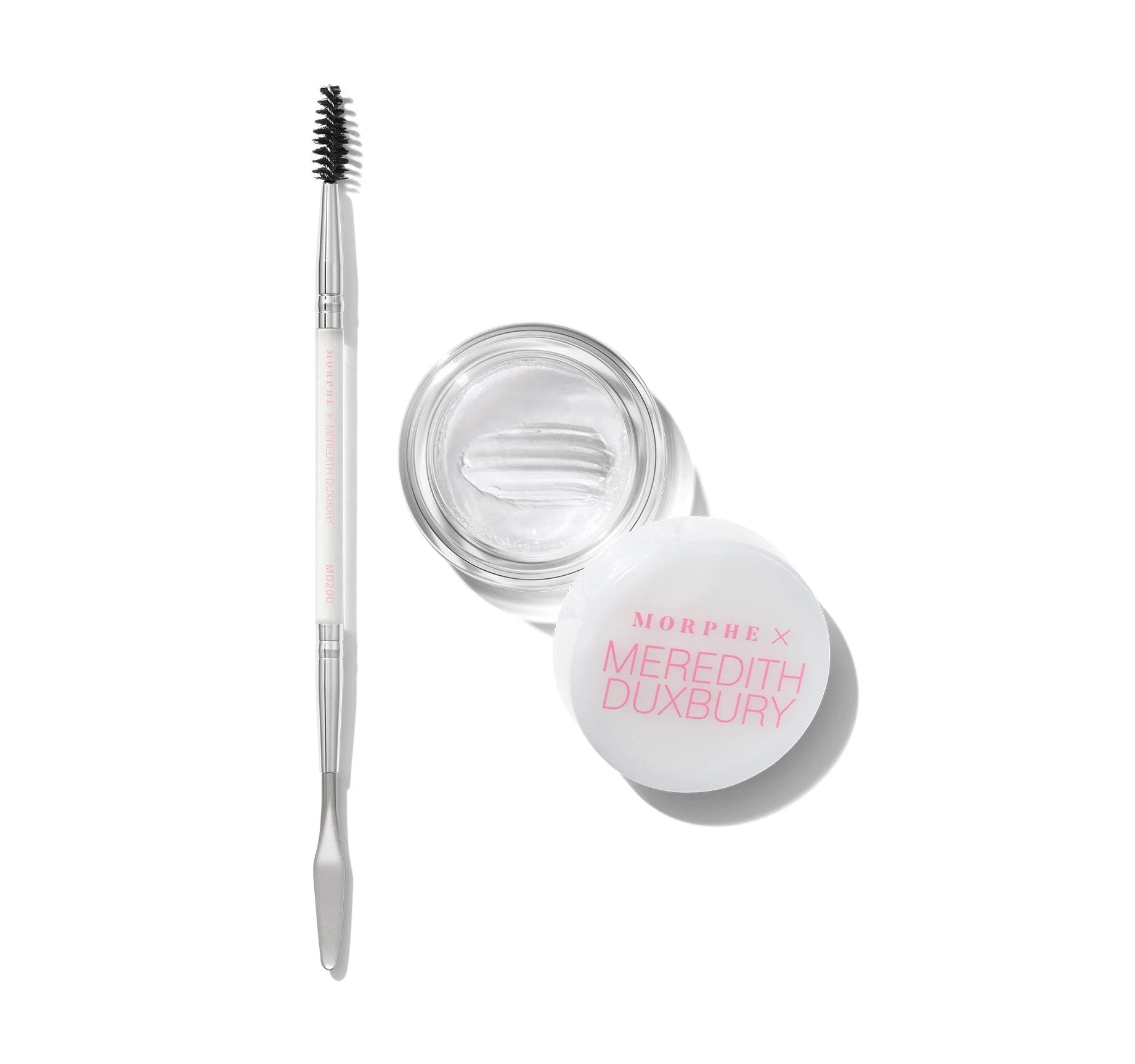 Duxbury Brow Sculpting Wax And Brush Duo – Morphe X Meredith / Set de Cera o gel para cejas y Aplicador de dos puntas