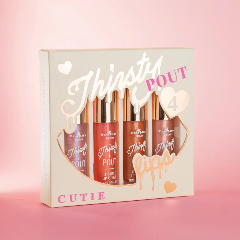 SET DE 4 GLOSS THIRSTY POUT CUTIE ITALIA DELUXE